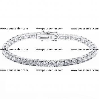 tennis bracelet brilliant cut diamonds